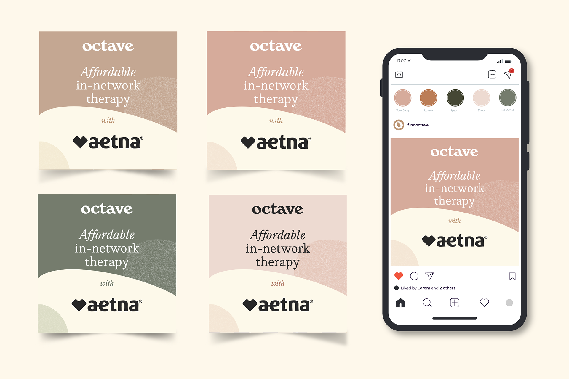 Octave performance marketing creative — insurance affordability ad