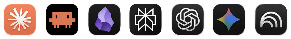 AI tool icons