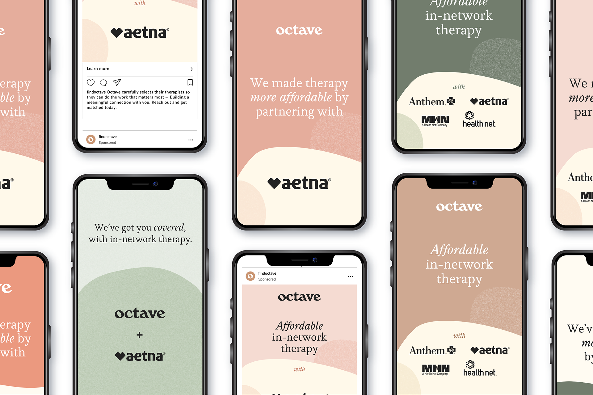 Overview of Octave's insurance partnership social creative