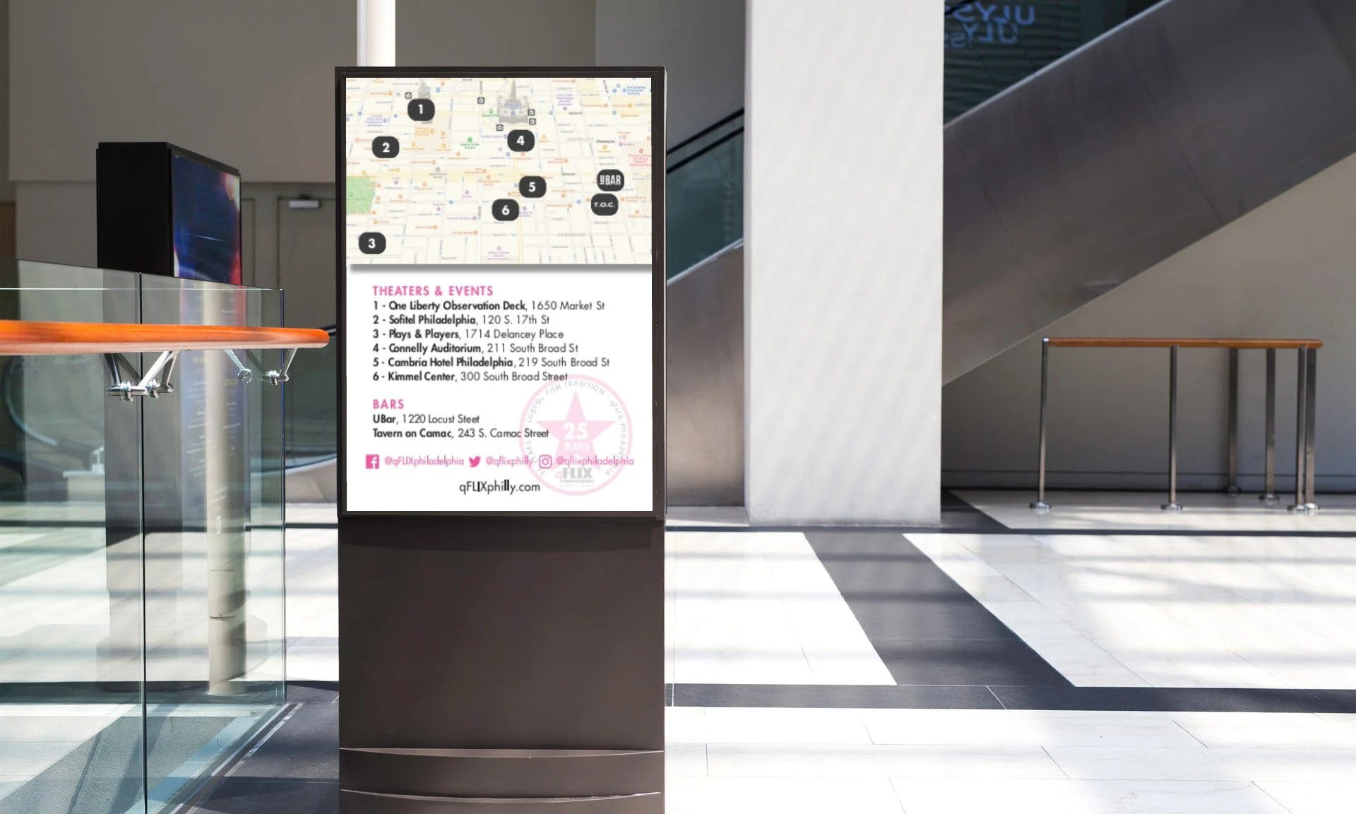 qFLIX wayfinding signage